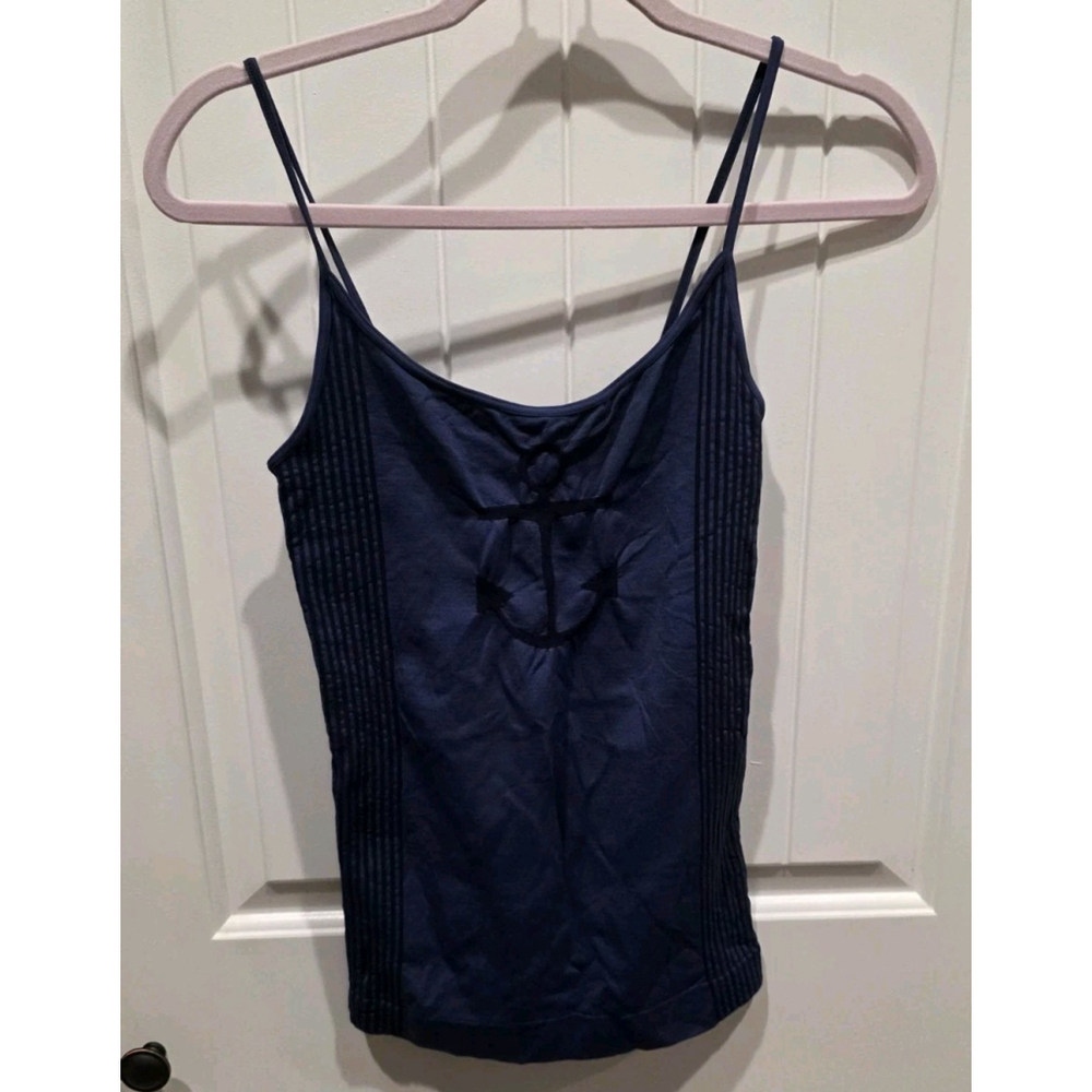 Free People Movement Anchor Navy blue Striped tank top camisole Size M/ L NWOT